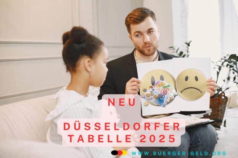 Düsseldorfer Tabelle 2025 Erhöhung Kindesunterhalt gering