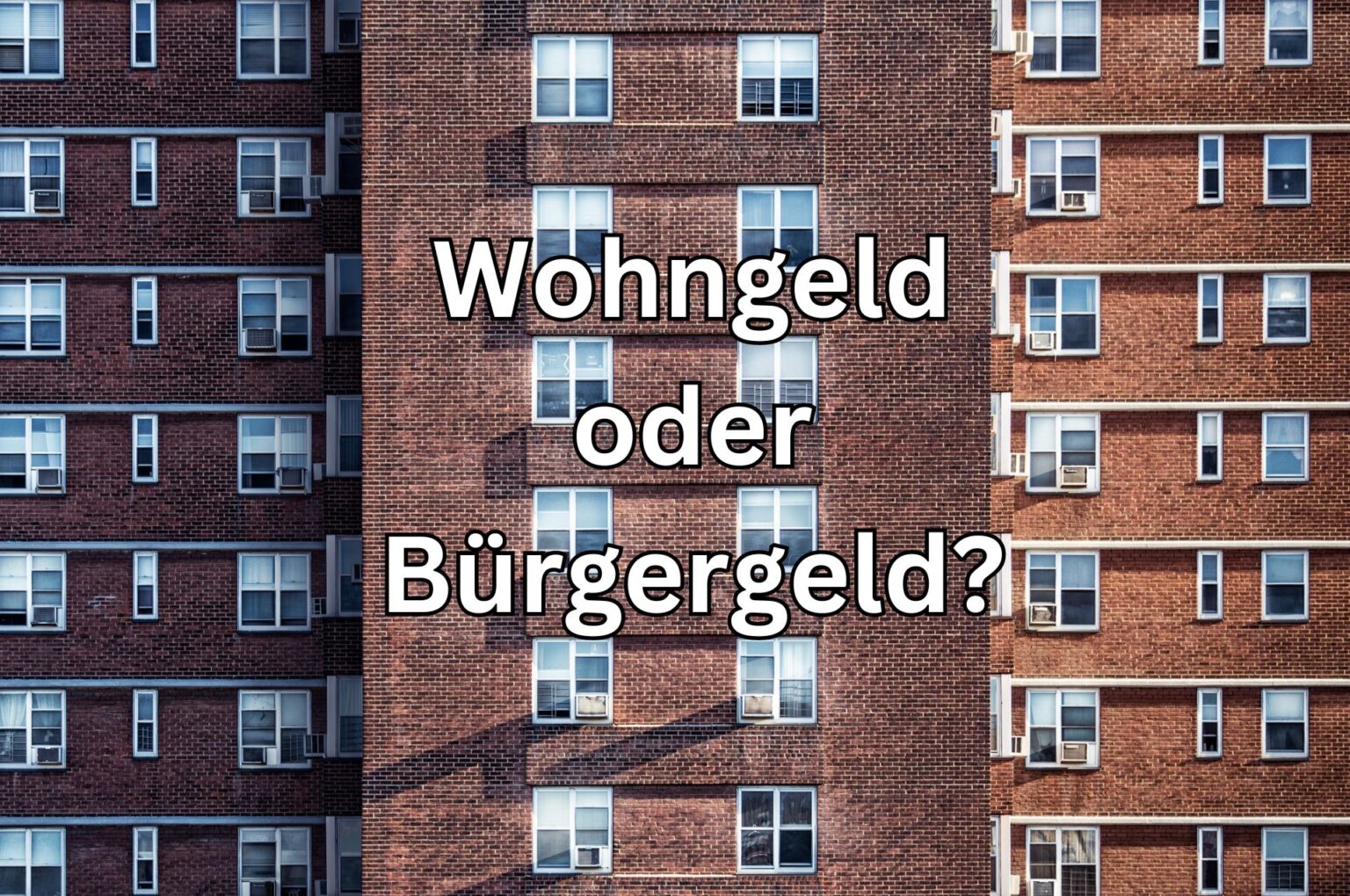 Wann Wohngeld Wann B Rgergeld Wie Entscheiden