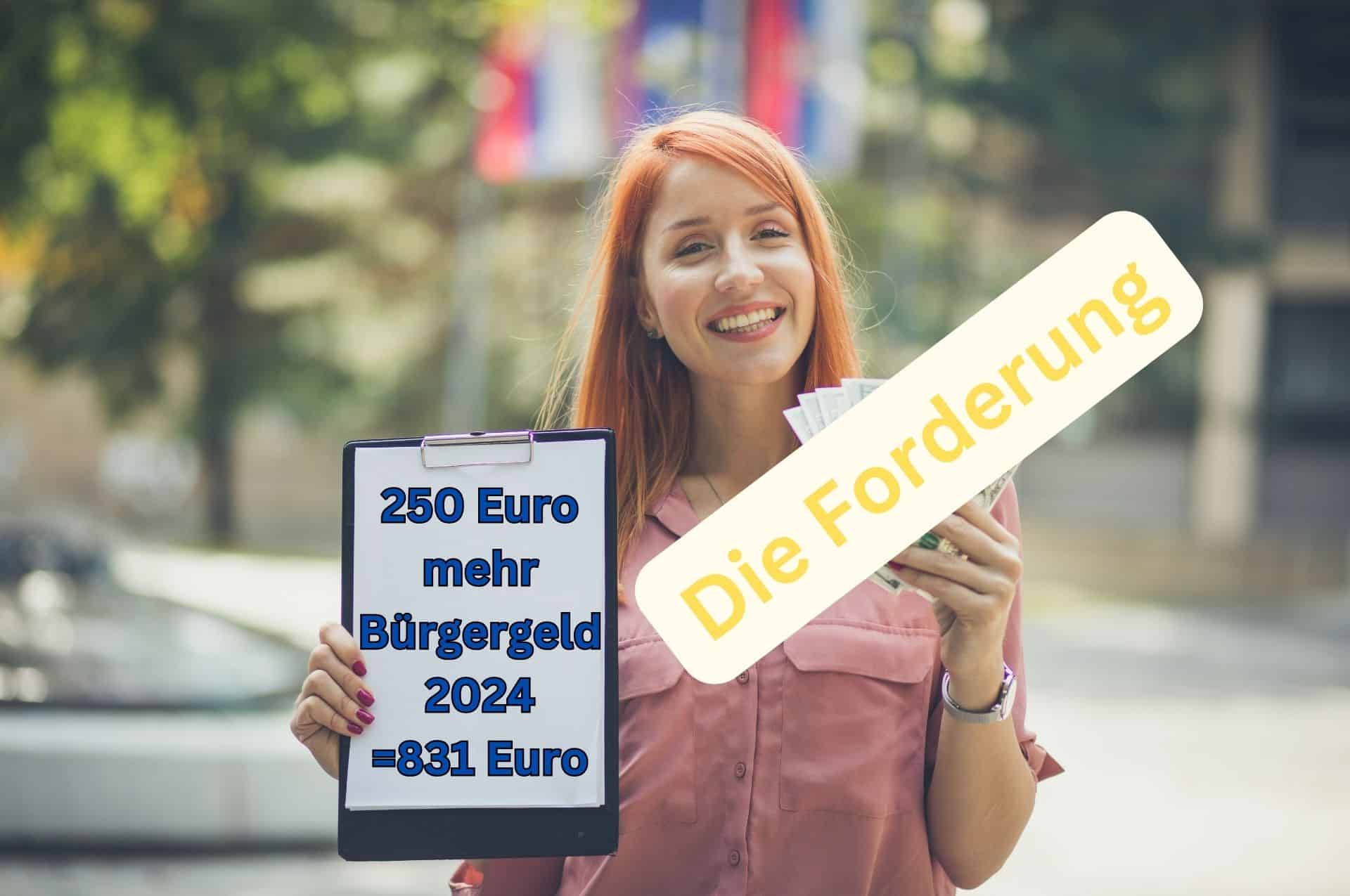 Bürgergeld Regelsatz muss 2024 noch einmal um 250 Euro angehoben werden.
