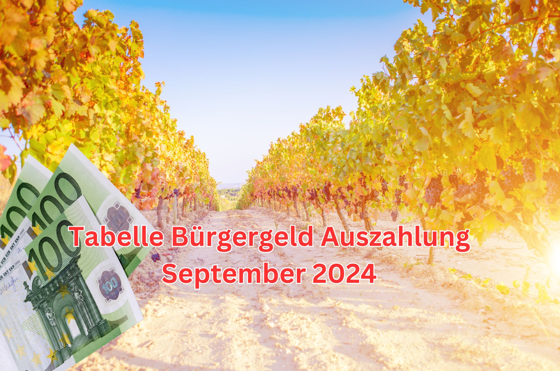 Auszahlungstabelle Bürgergeld für September 2024