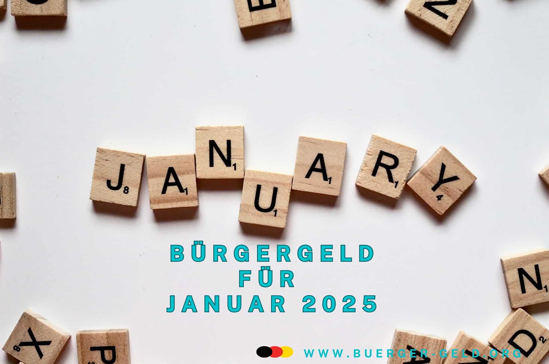 Buchstabenwürfel mit dem Wort Januar auf Englisch