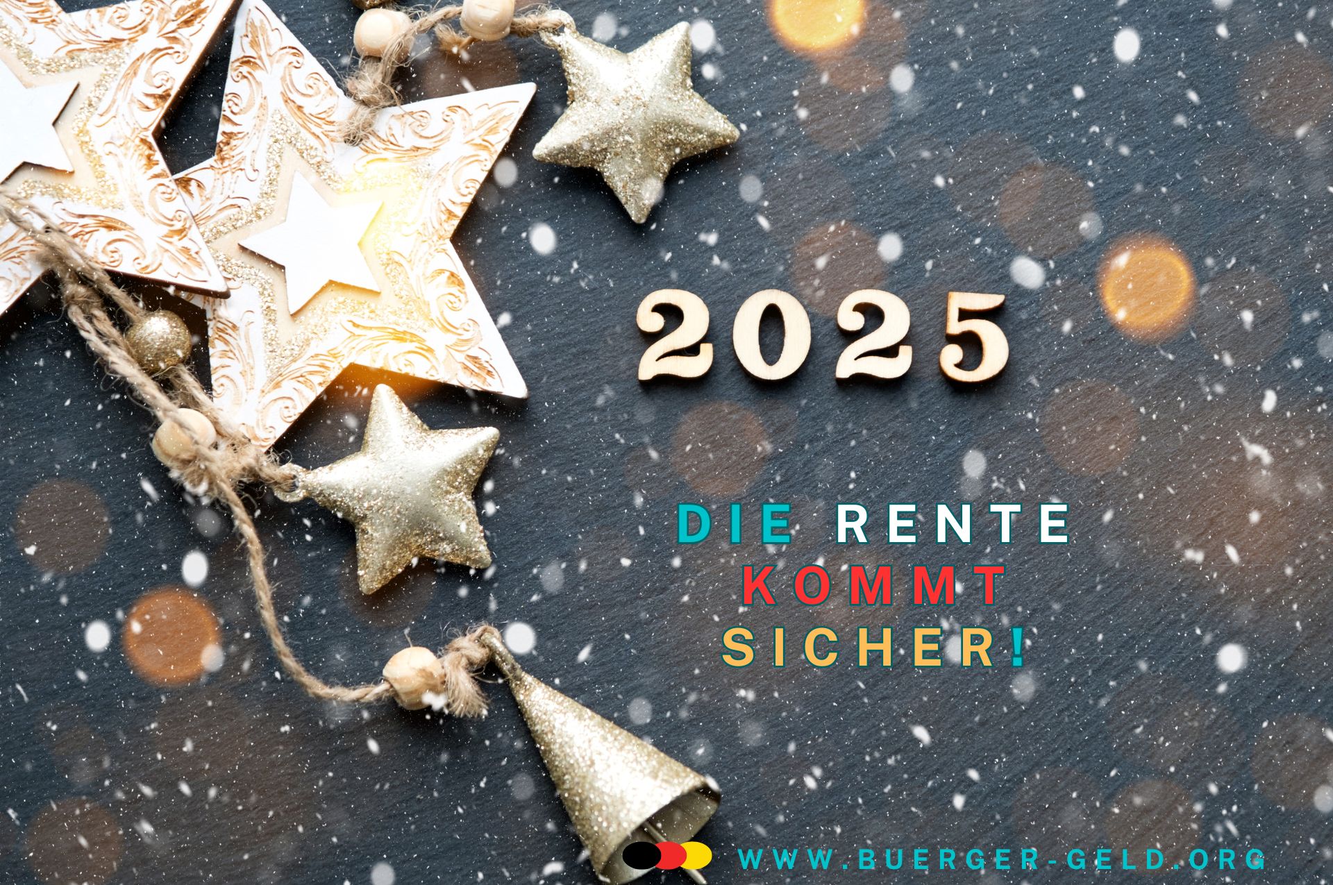 Sterne mit Jahrezahl 2025