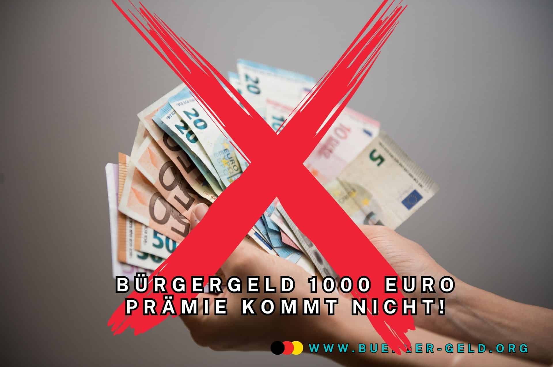 1000 Euro rot durchgestrichen