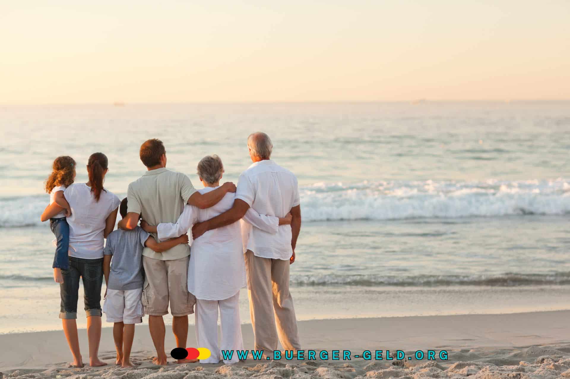 Familie am Strand