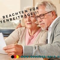 Rentnerehepaar liest Brief